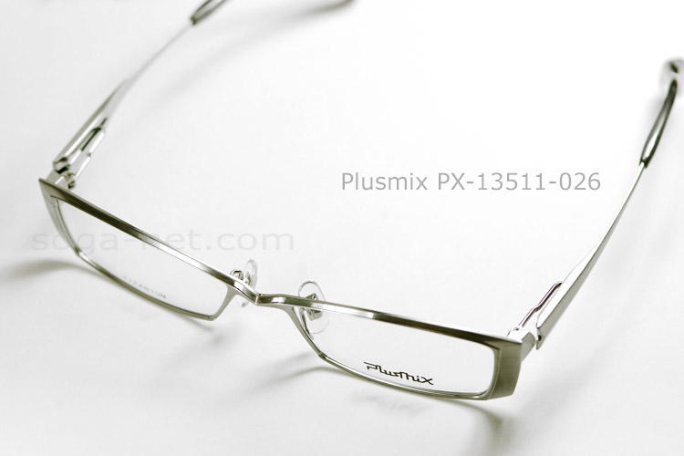 Plusmix PX-13511/チタン＞プラスミックス・メガネフレーム